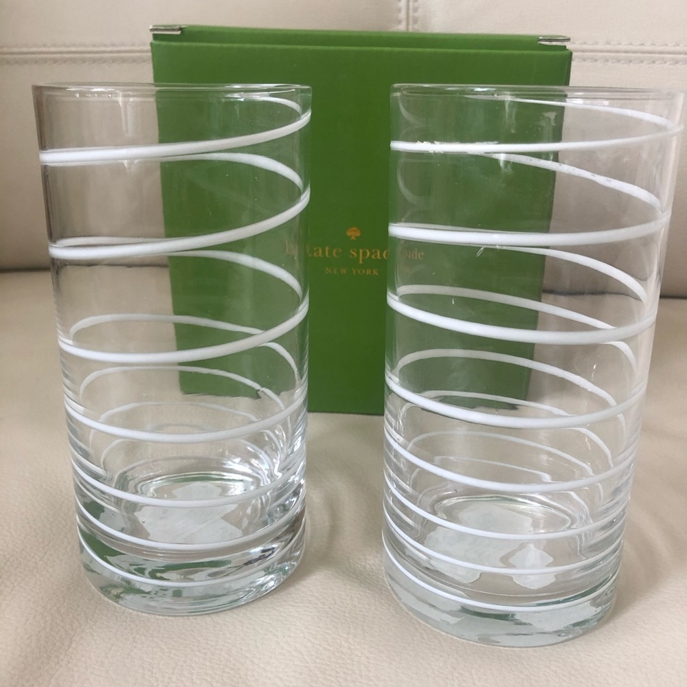 Kate Spade by Lenox, set of 2 glasses.